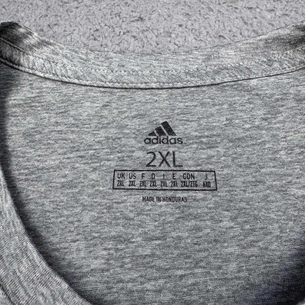 Charlotte FC Shirt Tee Mens 2XL Gray MLS Soccer Adidas Long Sleeve AEROREADY - Picture 5 of 13